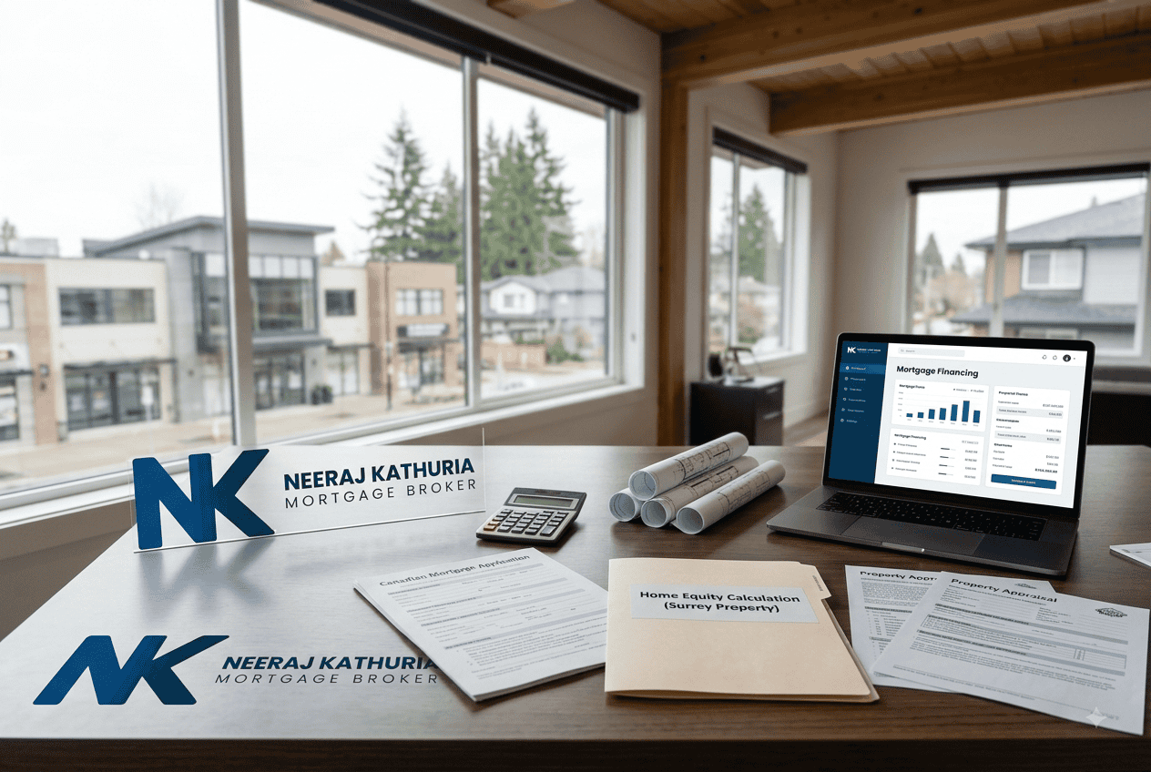 Mortgage refinancing and home equity financing in Surrey.