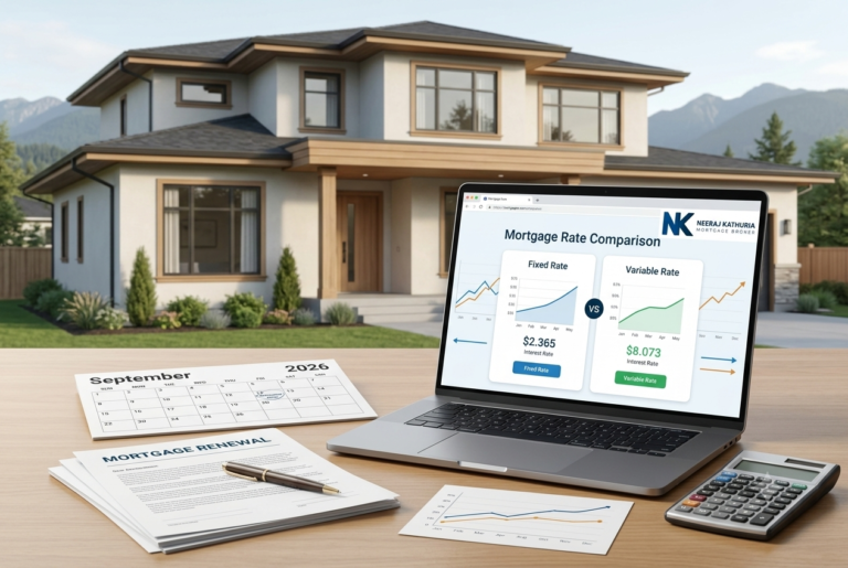 Fixed vs variable mortgage renewal options in Surrey for homeowners.